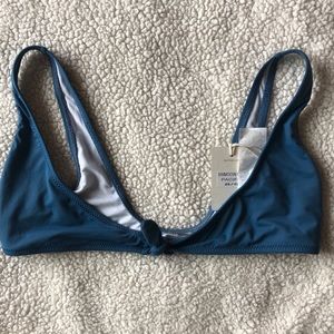 Rhythm Blue bikini tie front top